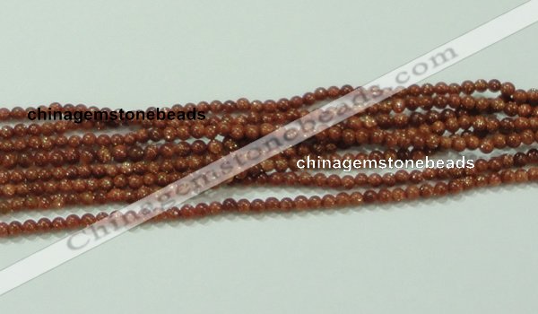 CTG40 15.5 inches 2mm round tiny goldstone beads wholesale