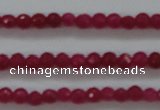 CTG403 15.5 inches 2mm faceted round tiny dyed candy jade beads