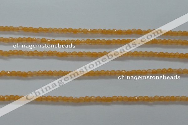 CTG407 15.5 inches 2mm faceted round tiny dyed candy jade beads