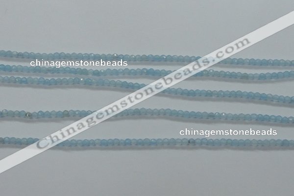 CTG408 15.5 inches 2mm faceted round tiny dyed candy jade beads