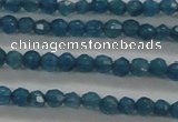 CTG410 15.5 inches 2mm faceted round tiny dyed candy jade beads