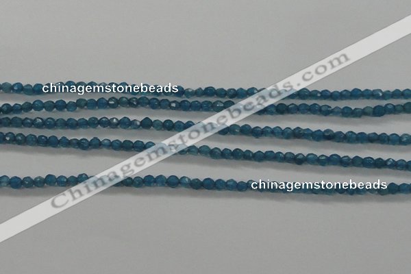 CTG410 15.5 inches 2mm faceted round tiny dyed candy jade beads