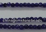 CTG411 15.5 inches 2mm faceted round tiny dyed candy jade beads