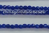 CTG412 15.5 inches 2mm faceted round tiny dyed candy jade beads