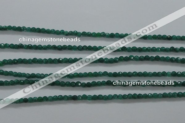 CTG414 15.5 inches 2mm faceted round tiny dyed candy jade beads