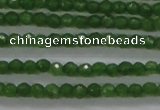 CTG416 15.5 inches 2mm faceted round tiny dyed candy jade beads