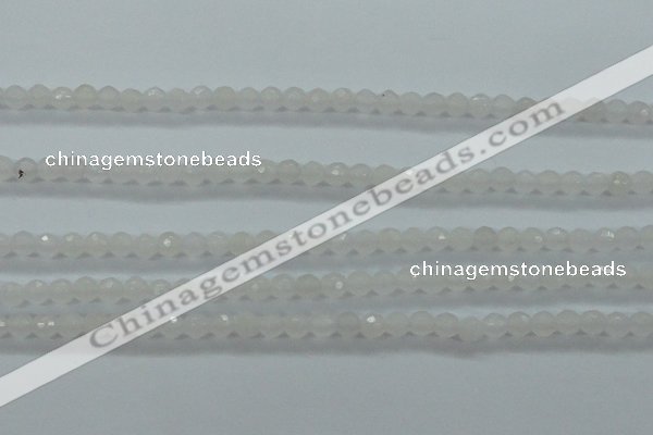 CTG420 15.5 inches 3mm faceted round tiny dyed candy jade beads