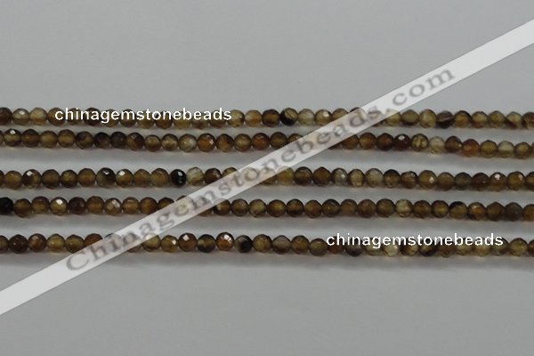 CTG427 15.5 inches 3mm faceted round tiny agate gemstone beads