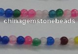 CTG438 15.5 inches 2mm round tiny dyed candy jade beads wholesale