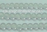 CTG44 15.5 inches 2mm round tiny white crystal beads wholesale