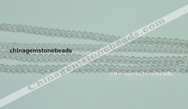 CTG44 15.5 inches 2mm round tiny white crystal beads wholesale