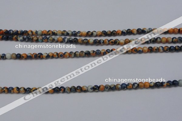 CTG452 15.5 inches 3mm round tiny dyed rain flower stone beads