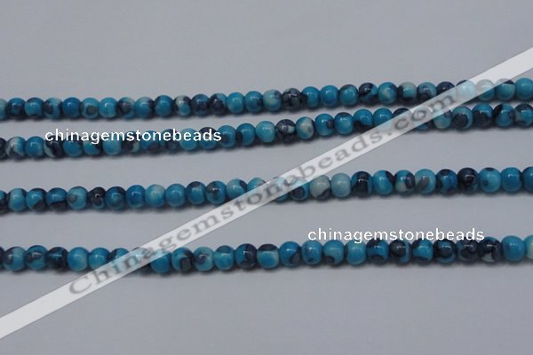 CTG454 15.5 inches 3mm round tiny dyed rain flower stone beads