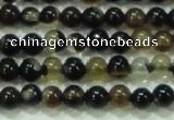CTG46 15.5 inches 2mm round tiny black agate beads wholesale