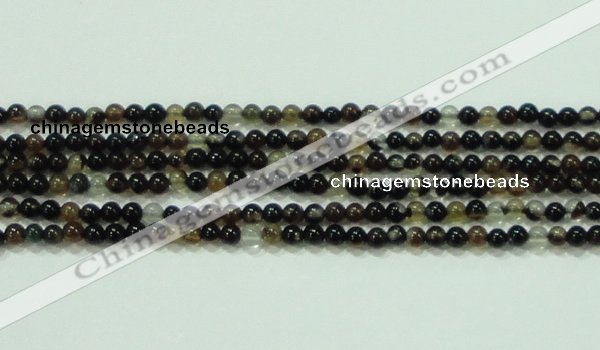CTG46 15.5 inches 2mm round tiny black agate beads wholesale