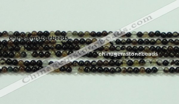 CTG46 15.5 inches 2mm round tiny black agate beads wholesale