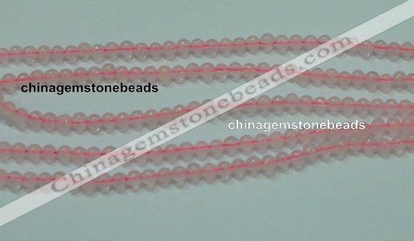 CTG49 15.5 inches 2mm round tiny rose quartz beads wholesale