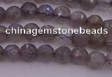 CTG509 15.5 inches 4mm faceted round tiny labradorite beads