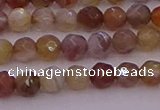 CTG514 15.5 inches 4mm faceted round tiny botswana agate beads