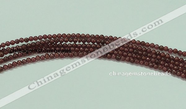 CTG53 15.5 inches 2mm round grade AA tiny garnet beads wholesale