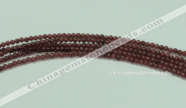 CTG53 15.5 inches 2mm round grade AA tiny garnet beads wholesale