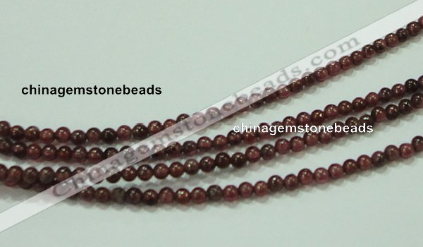 CTG54 15.5 inches 2mm round grade A tiny garnet beads wholesale