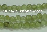 CTG55 15.5 inches 2mm round tiny olivine gemstone beads wholesale