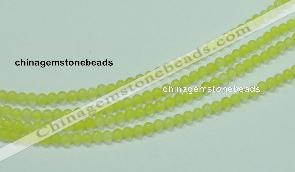 CTG58 15.5 inches 2mm round tiny dyed white jade beads wholesale