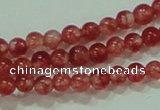 CTG59 15.5 inches 2mm round tiny dyed white jade beads wholesale