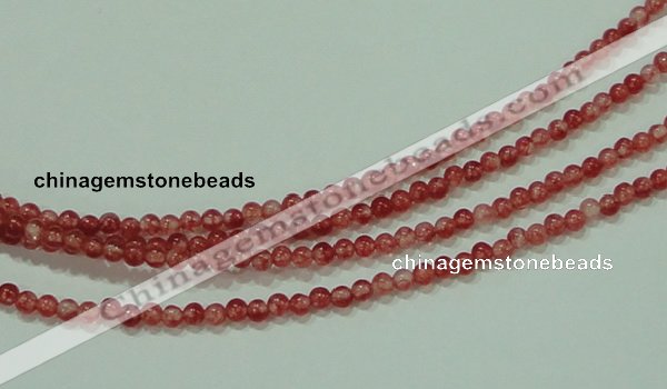 CTG59 15.5 inches 2mm round tiny dyed white jade beads wholesale