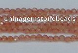 CTG609 15.5 inches 2mm faceted round golden sunstone beads