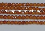 CTG615 15.5 inches 2mm faceted round orange garnet beads