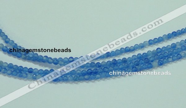 CTG62 15.5 inches 2mm round tiny dyed white jade beads wholesale