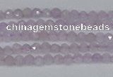 CTG621 15.5 inches 2mm faceted round lavender amethyst beads