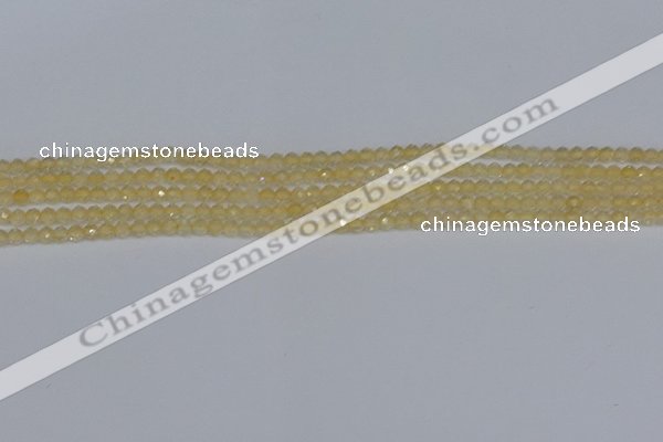 CTG623 15.5 inches 2mm faceted round citrine gemstone beads