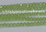 CTG629 15.5 inches 2mm faceted round peridot gemstone beads