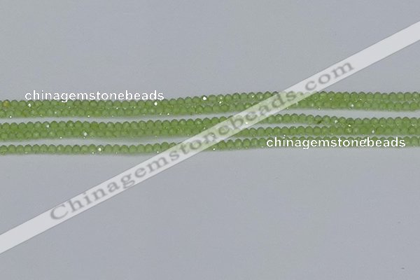 CTG629 15.5 inches 2mm faceted round peridot gemstone beads