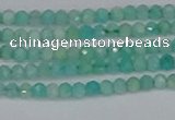 CTG647 15.5 inches 2mm faceted round Peru amazonite beads