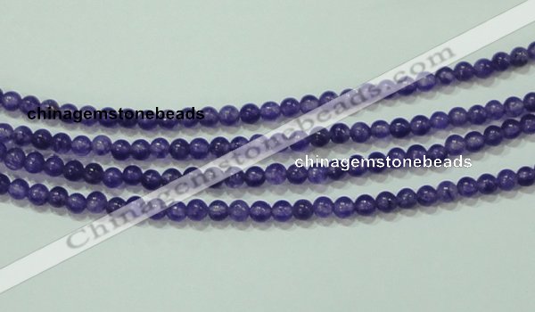 CTG65 15.5 inches 3mm round tiny dyed white jade beads wholesale