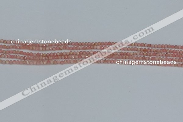 CTG653 15.5 inches 2mm faceted round Argentina rhodochrosite beads