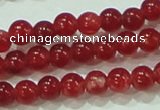 CTG67 15.5 inches 3mm round tiny dyed white jade beads wholesale