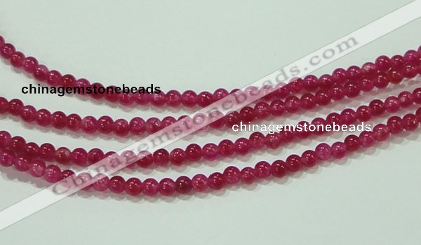 CTG68 15.5 inches 3mm round tiny dyed white jade beads wholesale