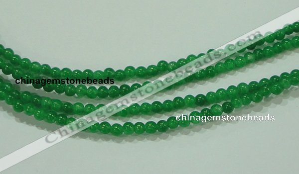 CTG69 15.5 inches 3mm round tiny dyed white jade beads wholesale