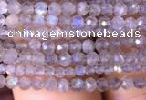 CTG700 15.5 inches 2mm faceted round tiny labradorite beads