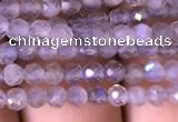 CTG702 15.5 inches 4mm faceted round tiny labradorite beads