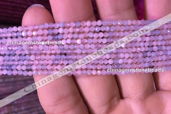 CTG710 15.5 inches 2mm faceted round tiny morganite beads