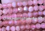 CTG716 15.5 inches 3mm faceted round tiny rhodochrosite beads