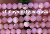 CTG732 15.5 inches 2mm faceted round tiny pink opal beads