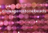 CTG740 15.5 inches 2mm faceted round tiny mixed quartz beads