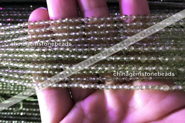 CTG744 15.5 inches 3mm faceted round tiny prehnite beads